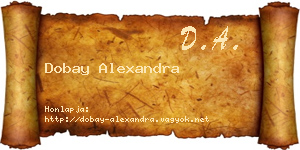 Dobay Alexandra névjegykártya